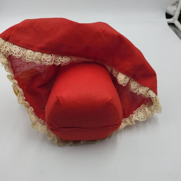 Vintage 90s Overly Raker Mrs Santa Claus Figure Basket Holiday Weighted Bottom - Picture 7 of 15